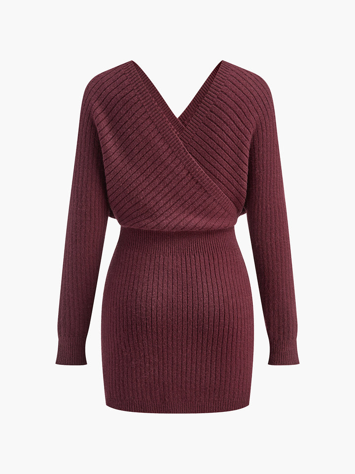 Criss Cross Cinched Pulloverkleid