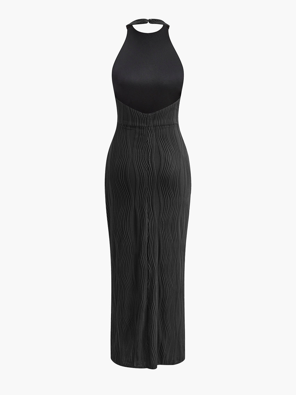 Kleid mit gerafftem Neckholder-Ausschnitt