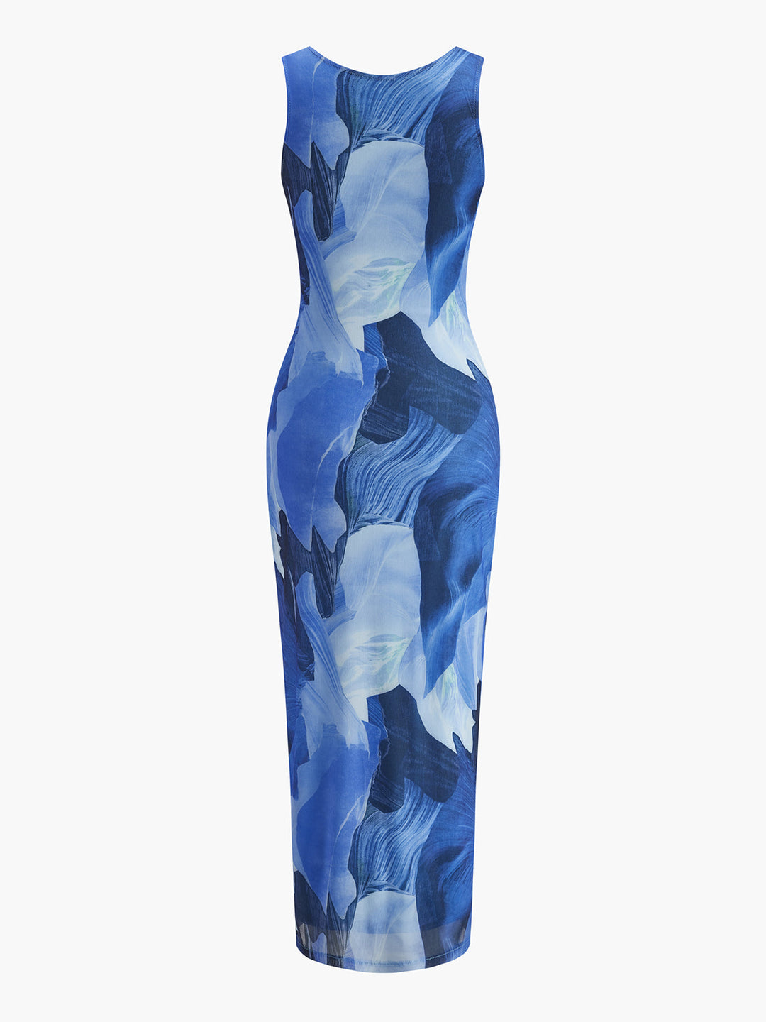 Ärmelloses Kleid mit Blumenmuster