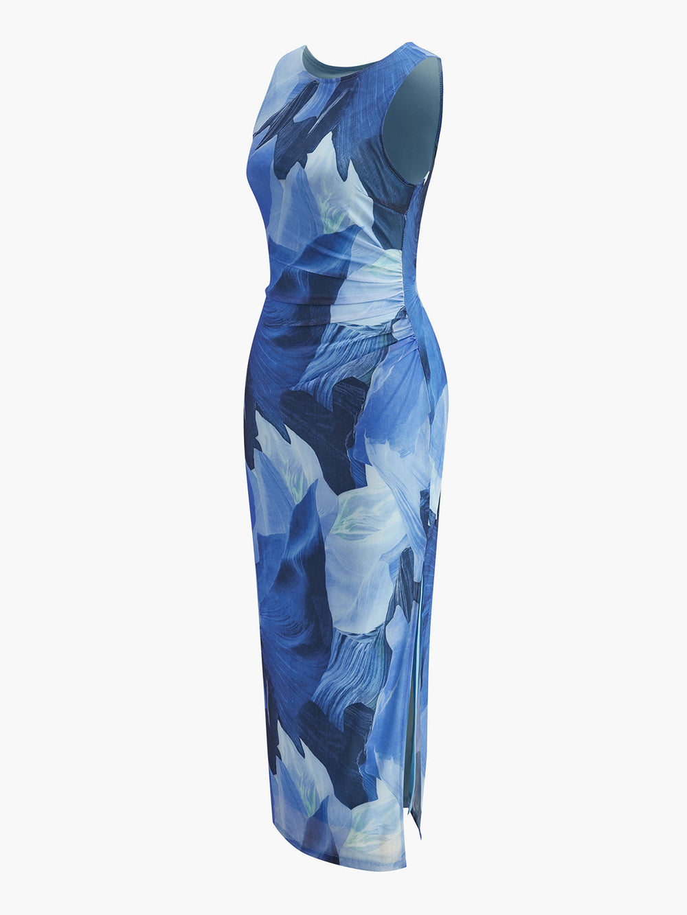 Ärmelloses Kleid mit Blumenmuster