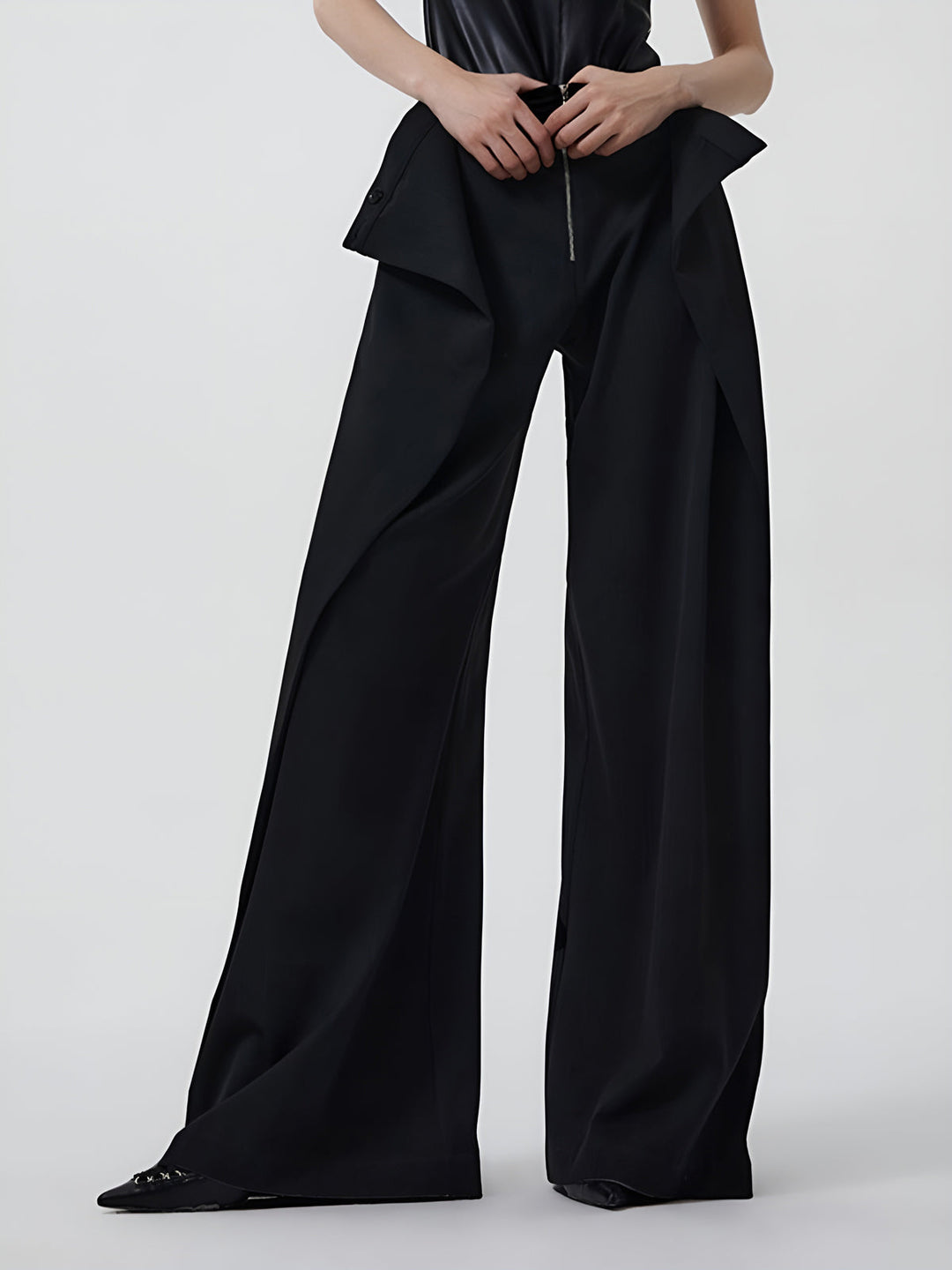 Schlichte Hose mit Reißverschluss