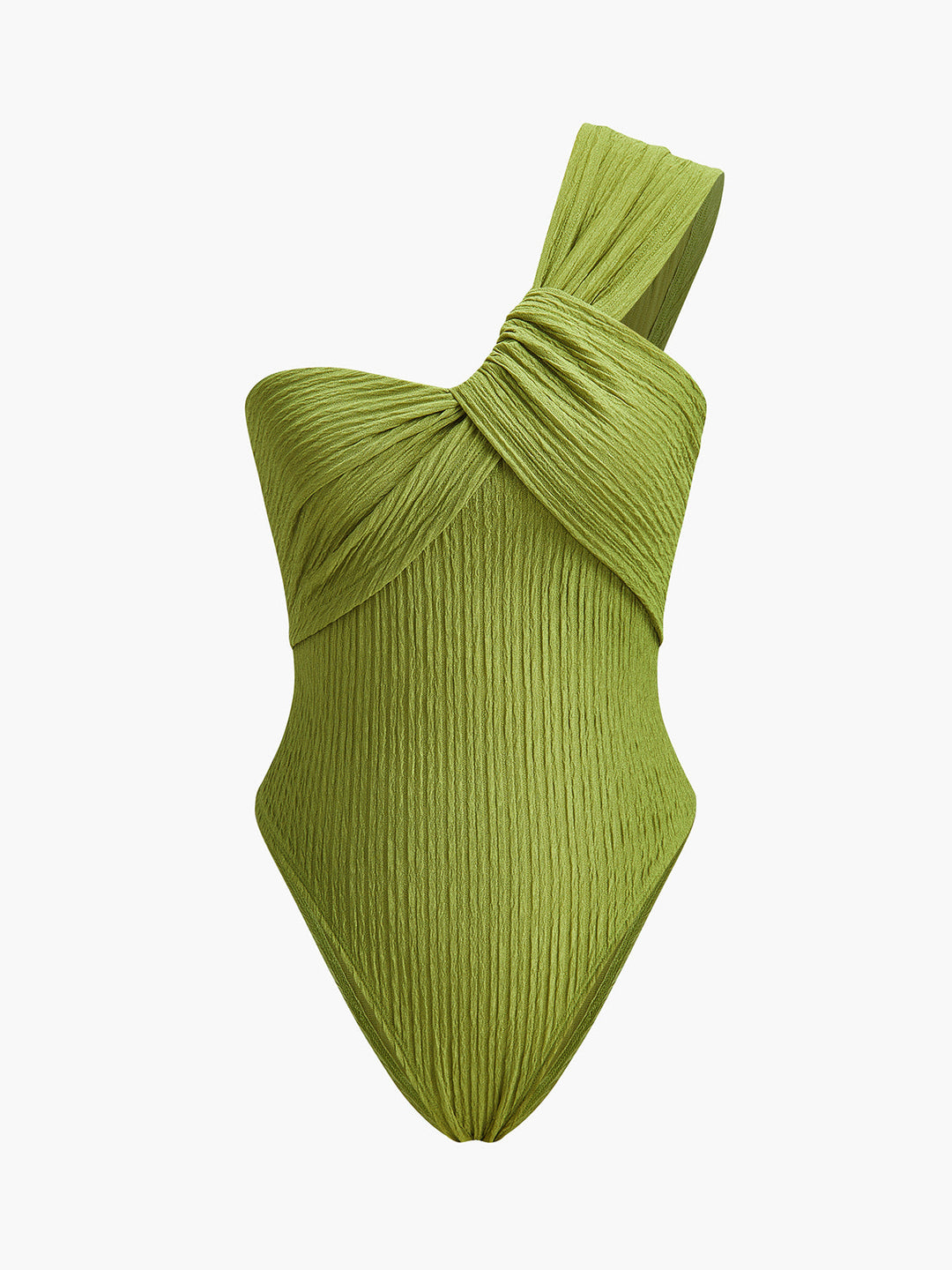 Twist-Front One-Shoulder Bodysuit