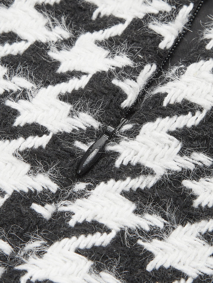Plaid Tweed Minirock