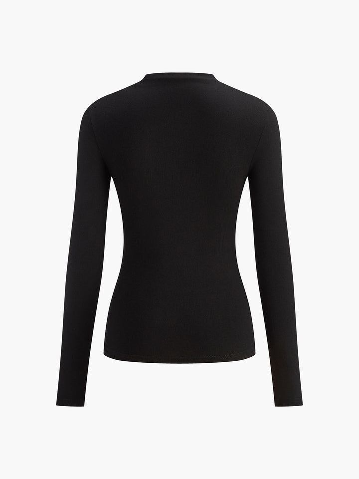 Colorblock Langarmshirt