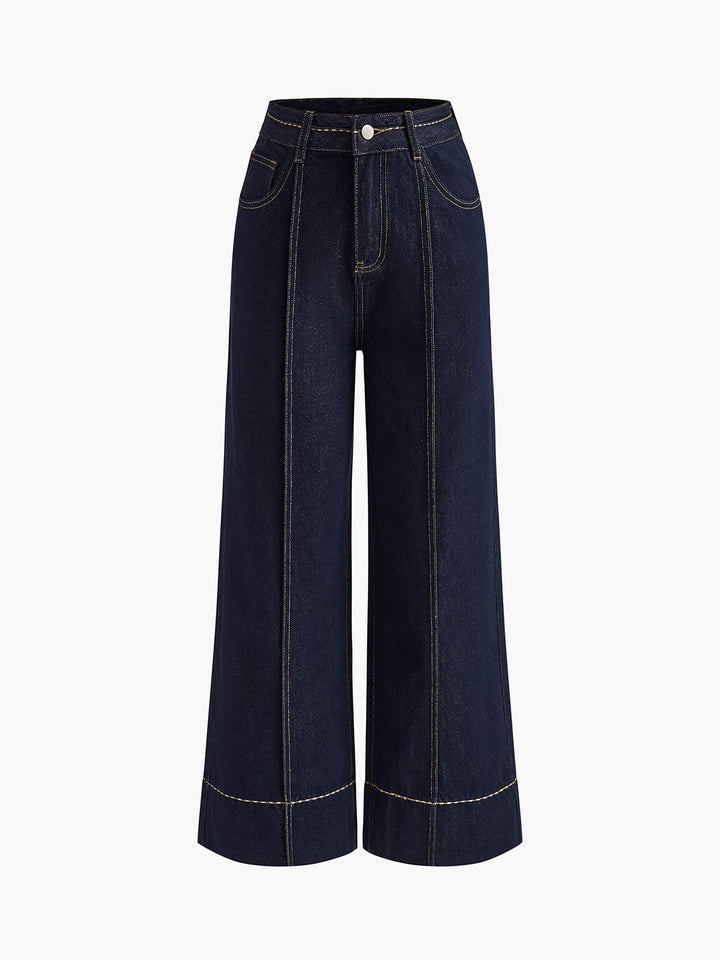 Weit geschnittene Jeans aus Denim