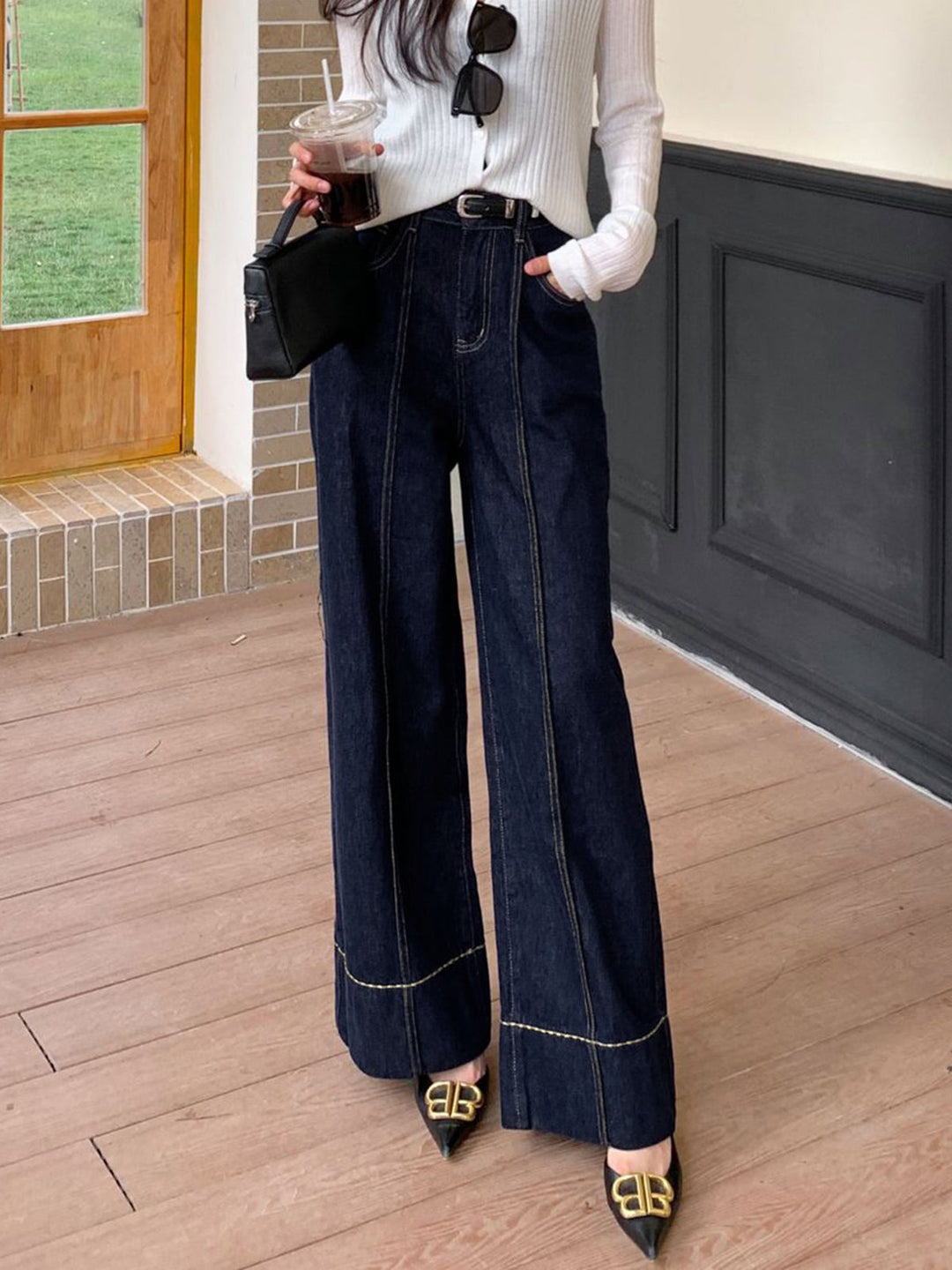 Weit geschnittene Jeans aus Denim