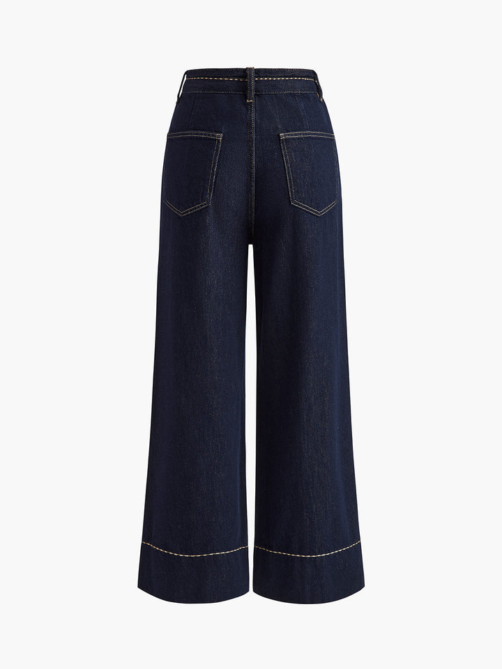 Weit geschnittene Jeans aus Denim
