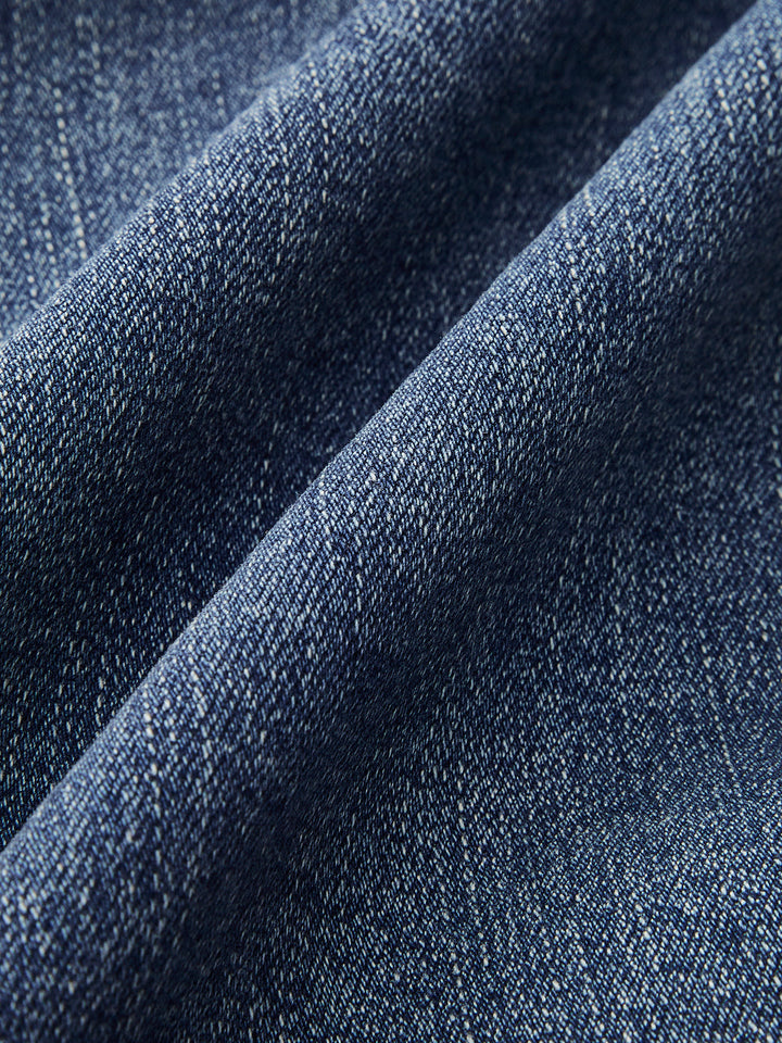 Mittelhohe Bootcut-Jeans ohne Gürtel