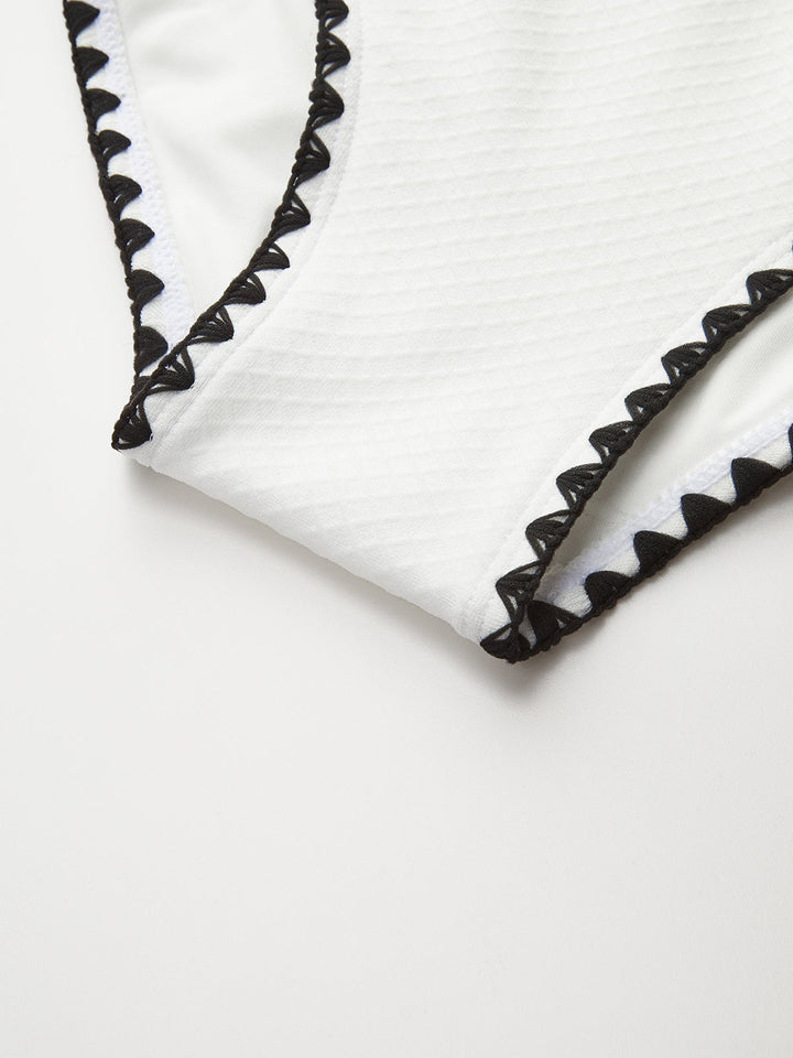 One-Shoulder Cutout Badeanzug