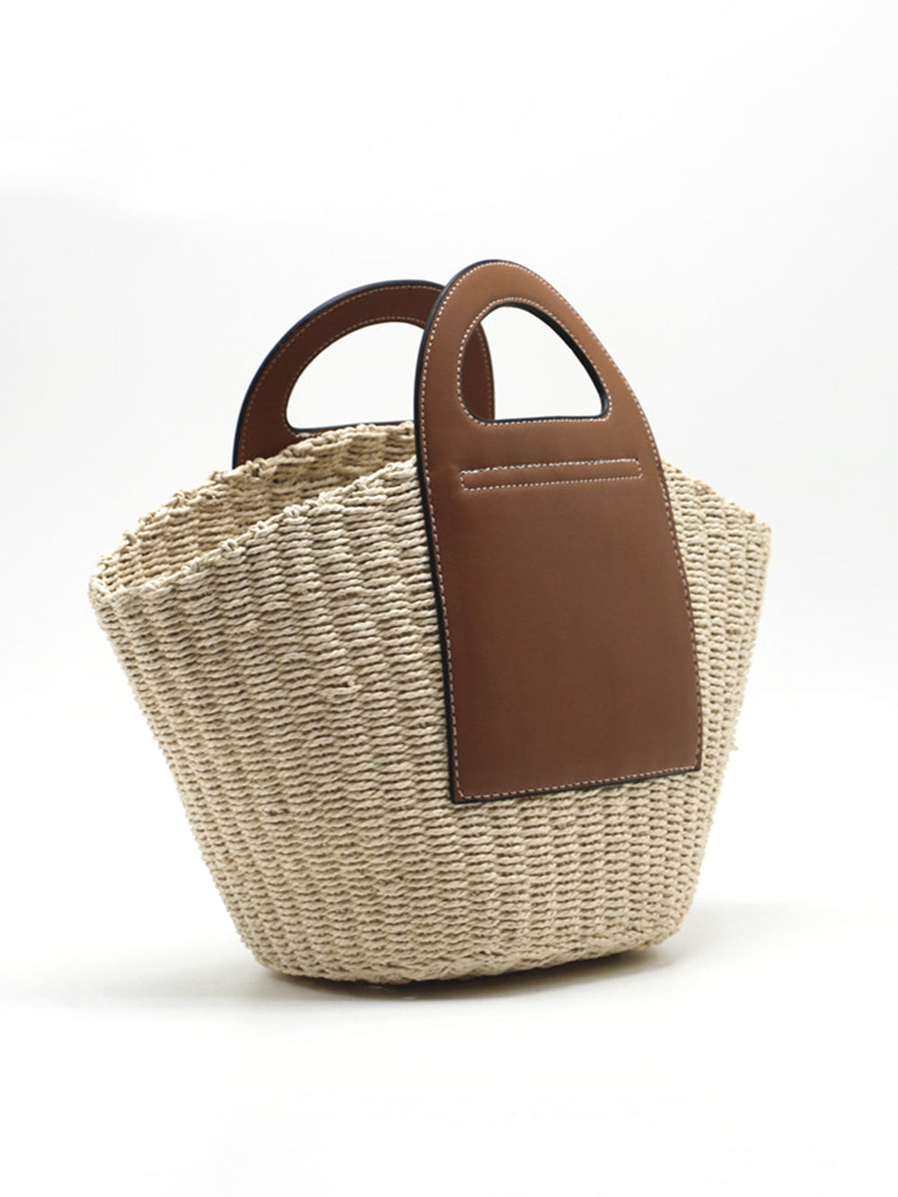 Zwei Ton Stroh Tasche
