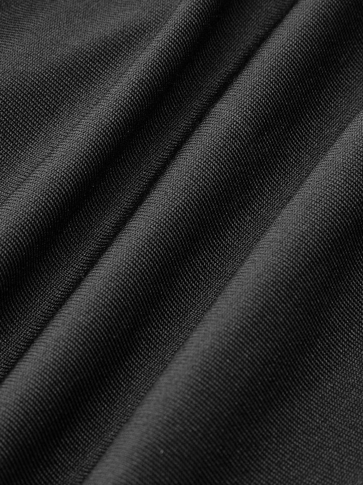 Asymmetrischer Kragen mit Falten-T-Shirt