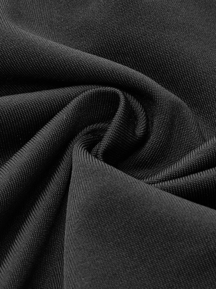 Asymmetrischer Kragen mit Falten-T-Shirt