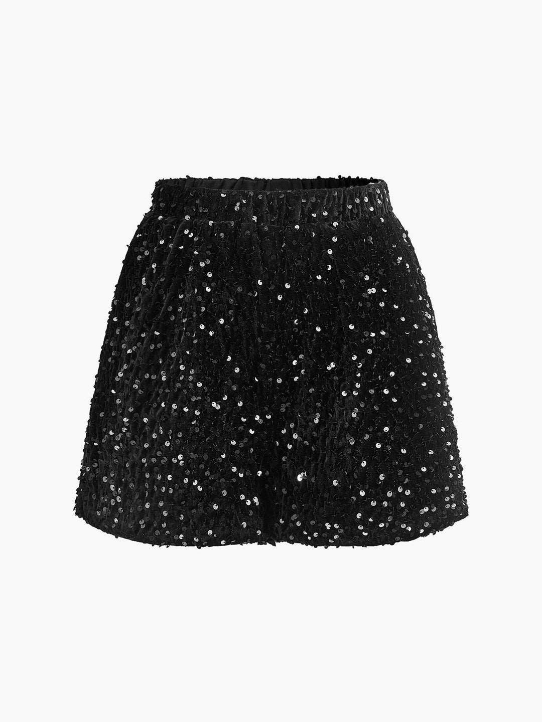 Glitzer-Shorts mit Gummizug