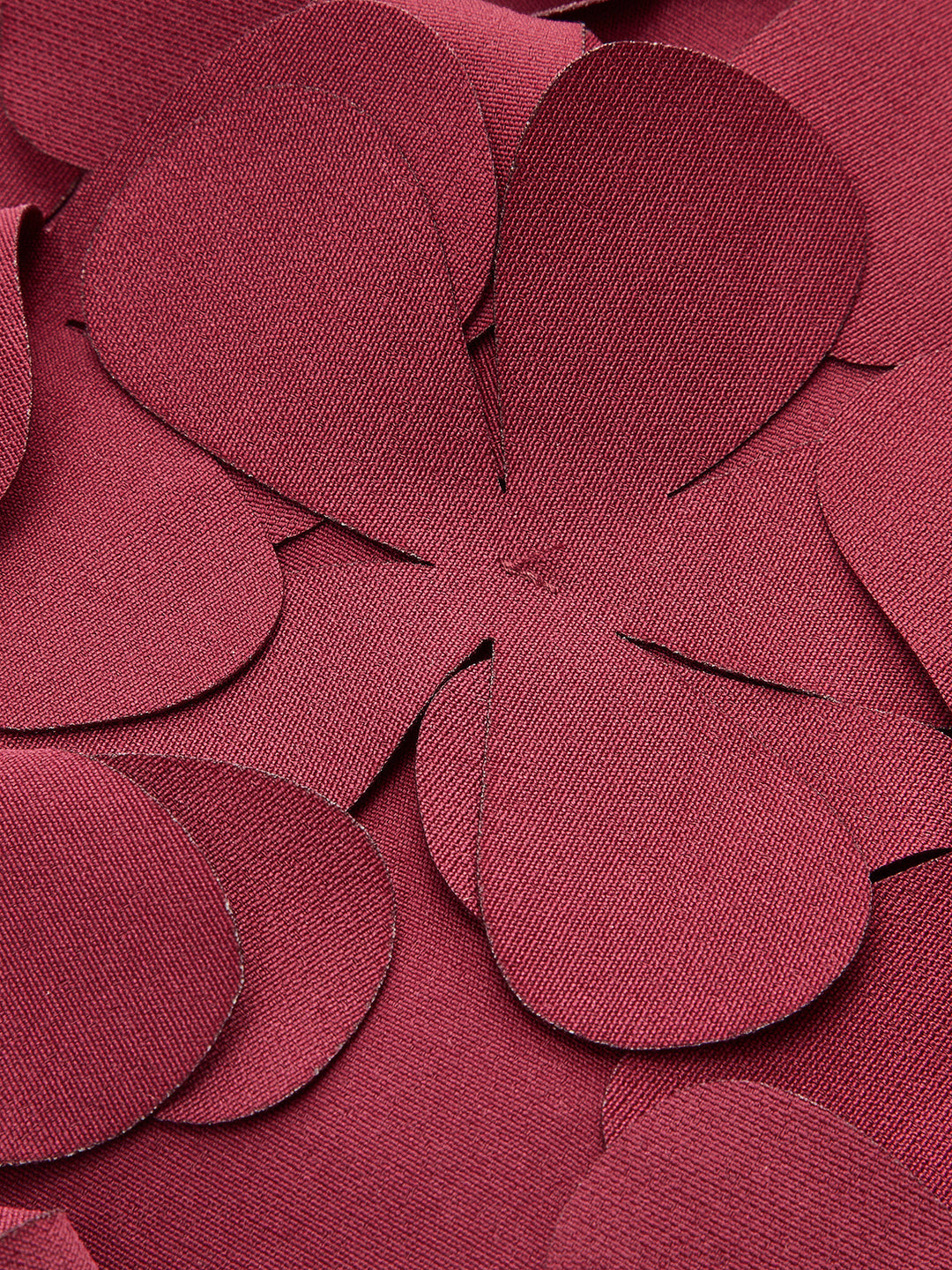 Midi-Taille Rock mit Blütenblatt-Detail