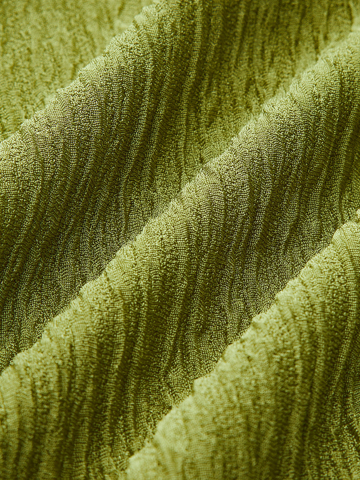 Gerüschter Twist-Badeanzug mit einem Schulterträger