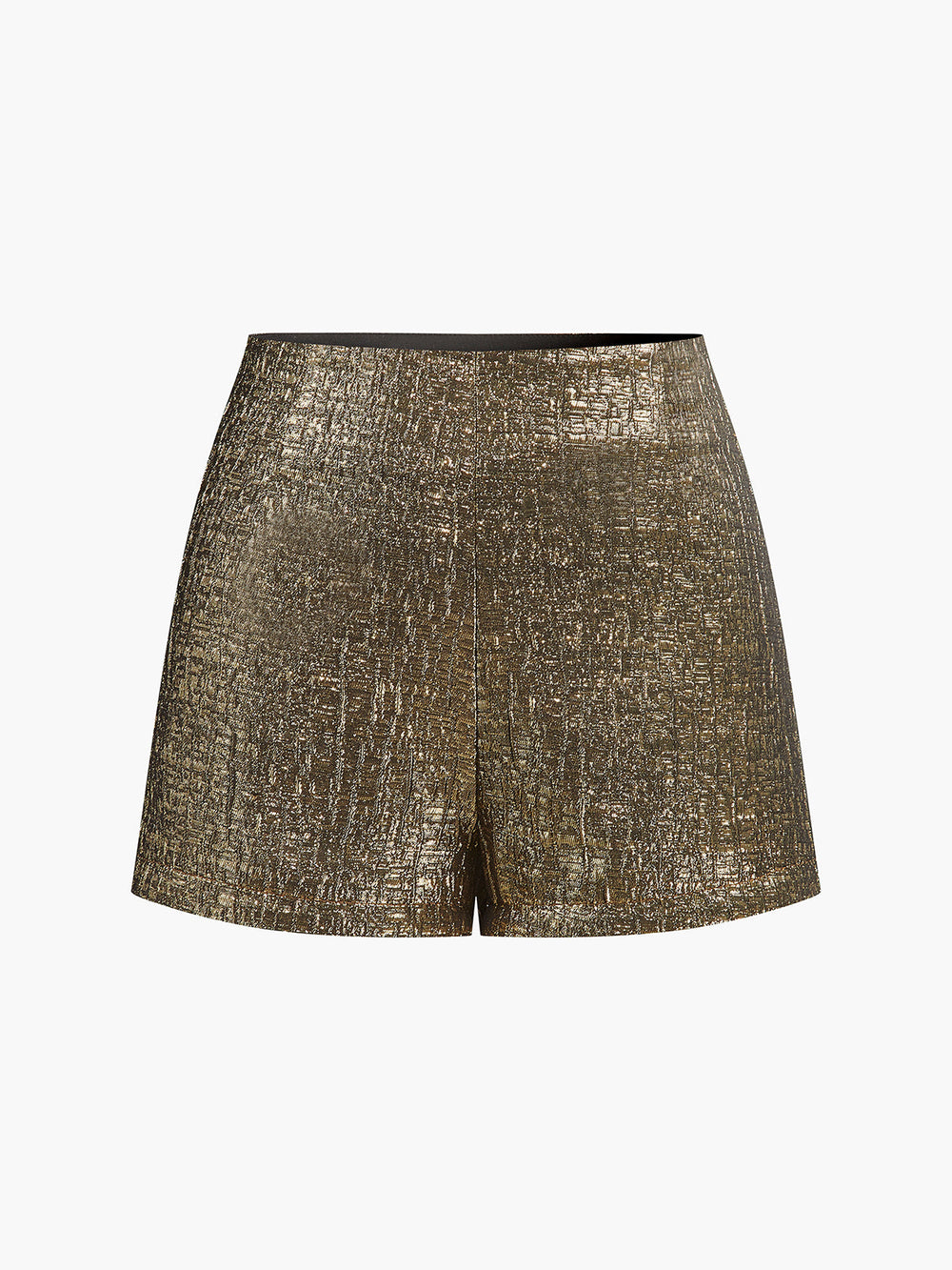 Purl-Shorts mit mittlerem Bund