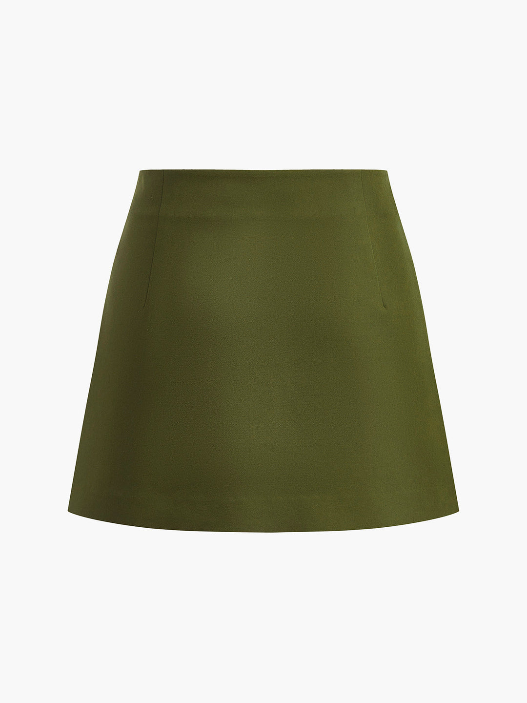 Retro Mid-Waist Falten Minirock