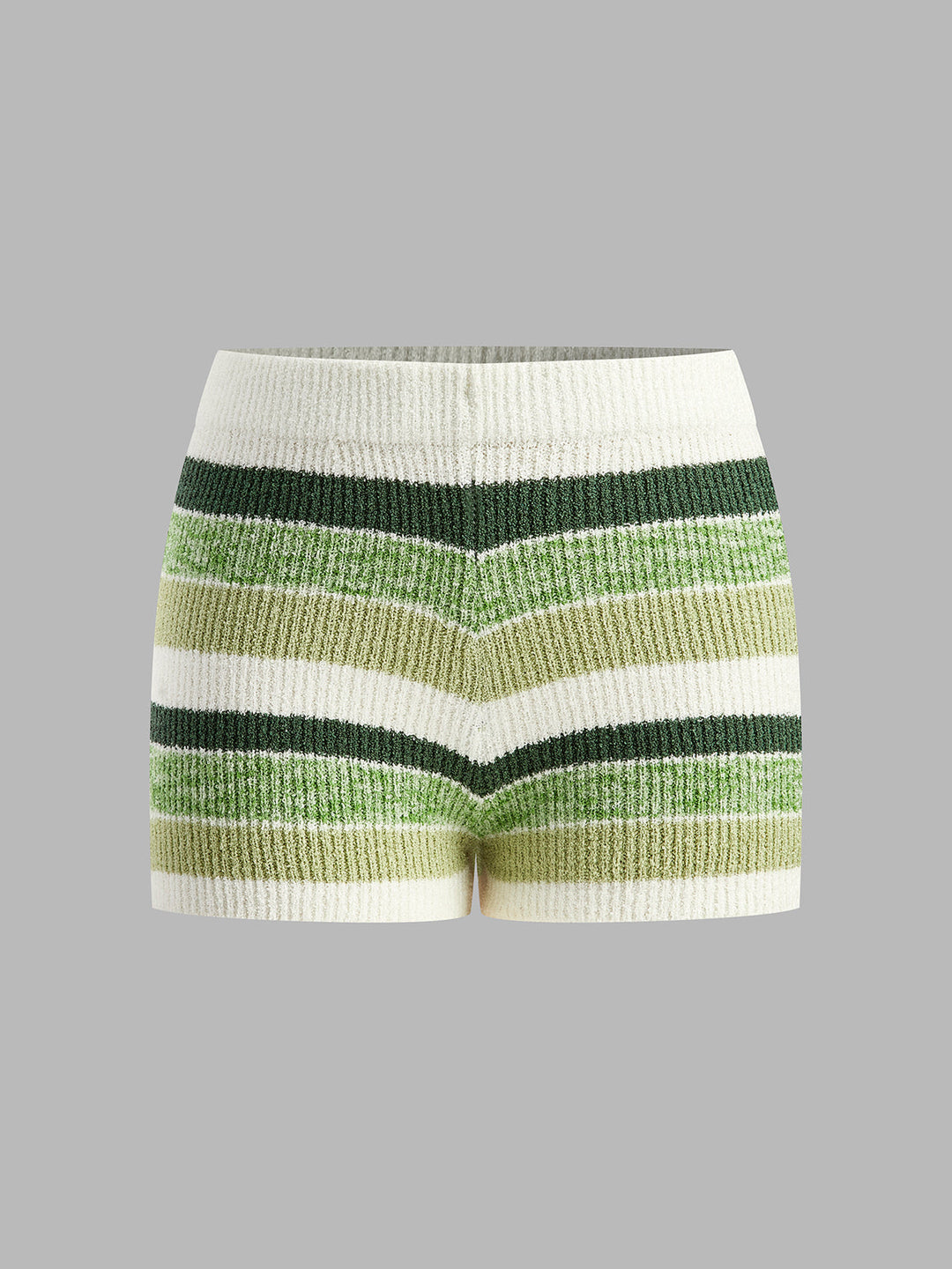 Gestreifte Strickshorts