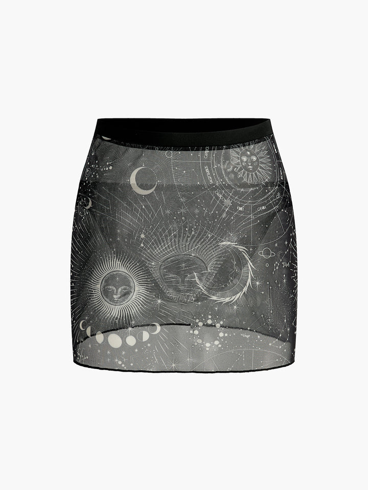 Astrologie Print Sheer Rock
