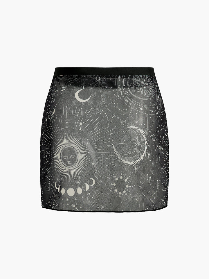 Astrologie Print Sheer Rock