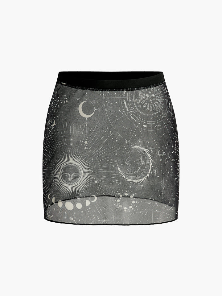 Astrologie Print Sheer Rock