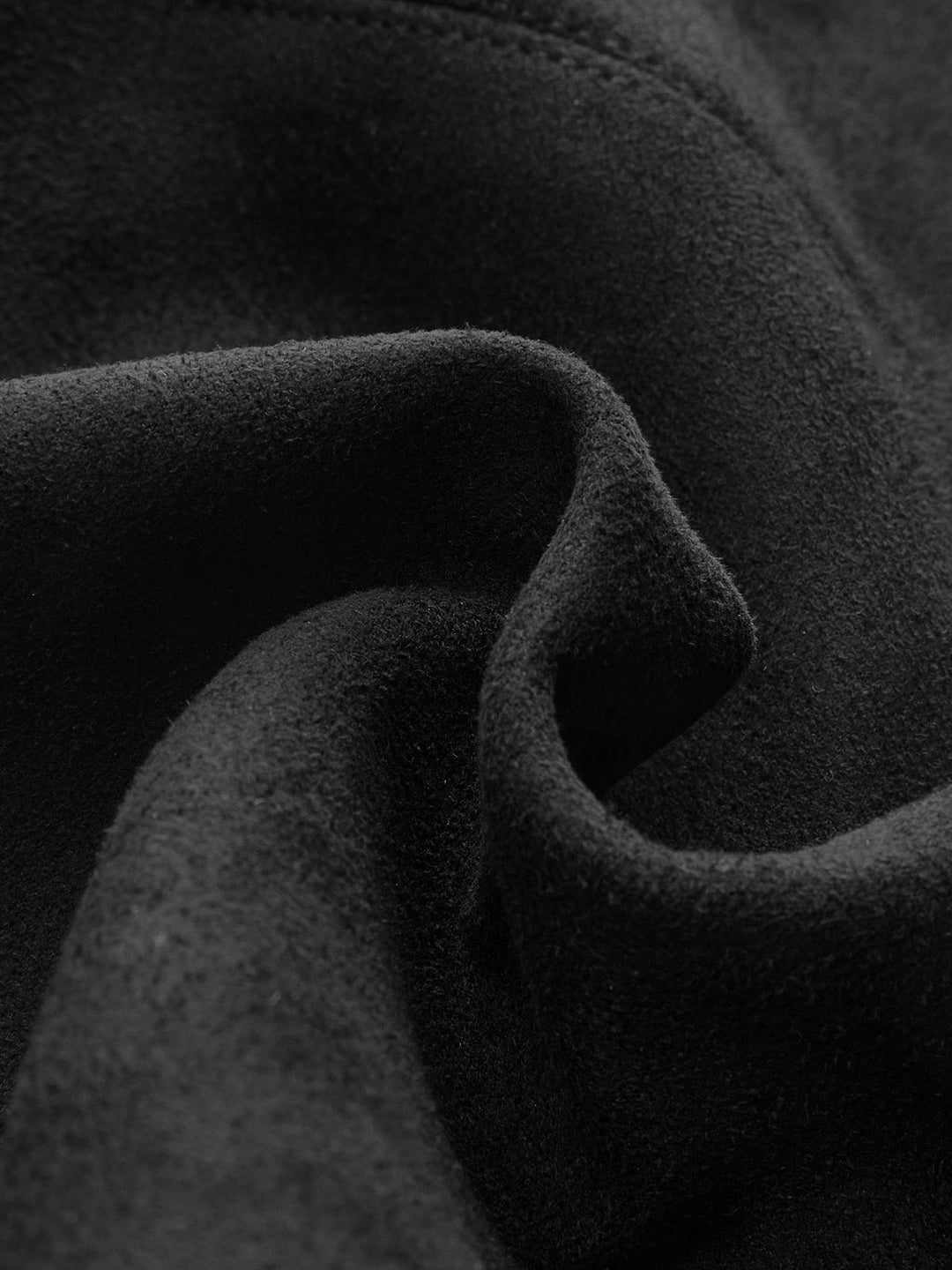 Wildleder A-Linien-Rock Ohne Gürtel