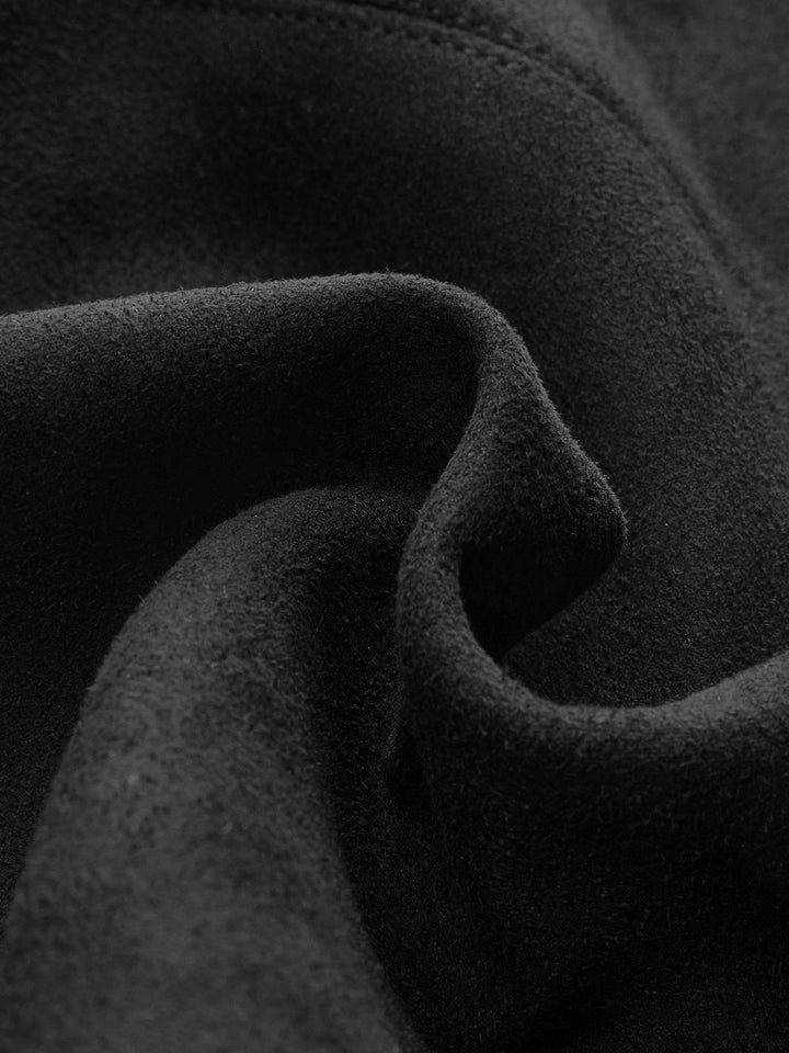 Wildleder A-Linien-Rock Ohne Gürtel