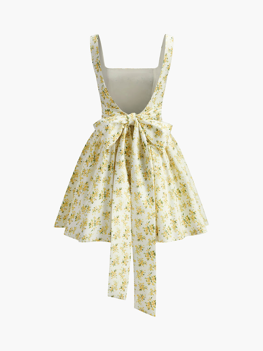 Kleid mit Schleifenrücken und Blumenmuster
