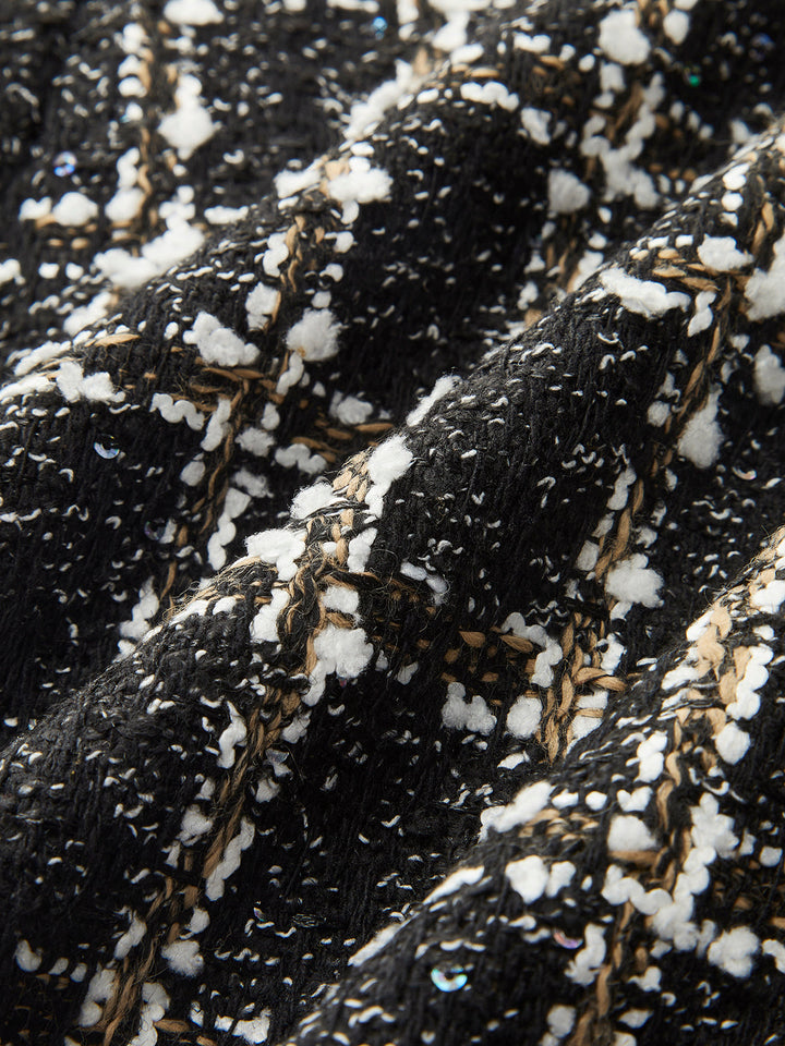 Mid-Waist karierter Minirock