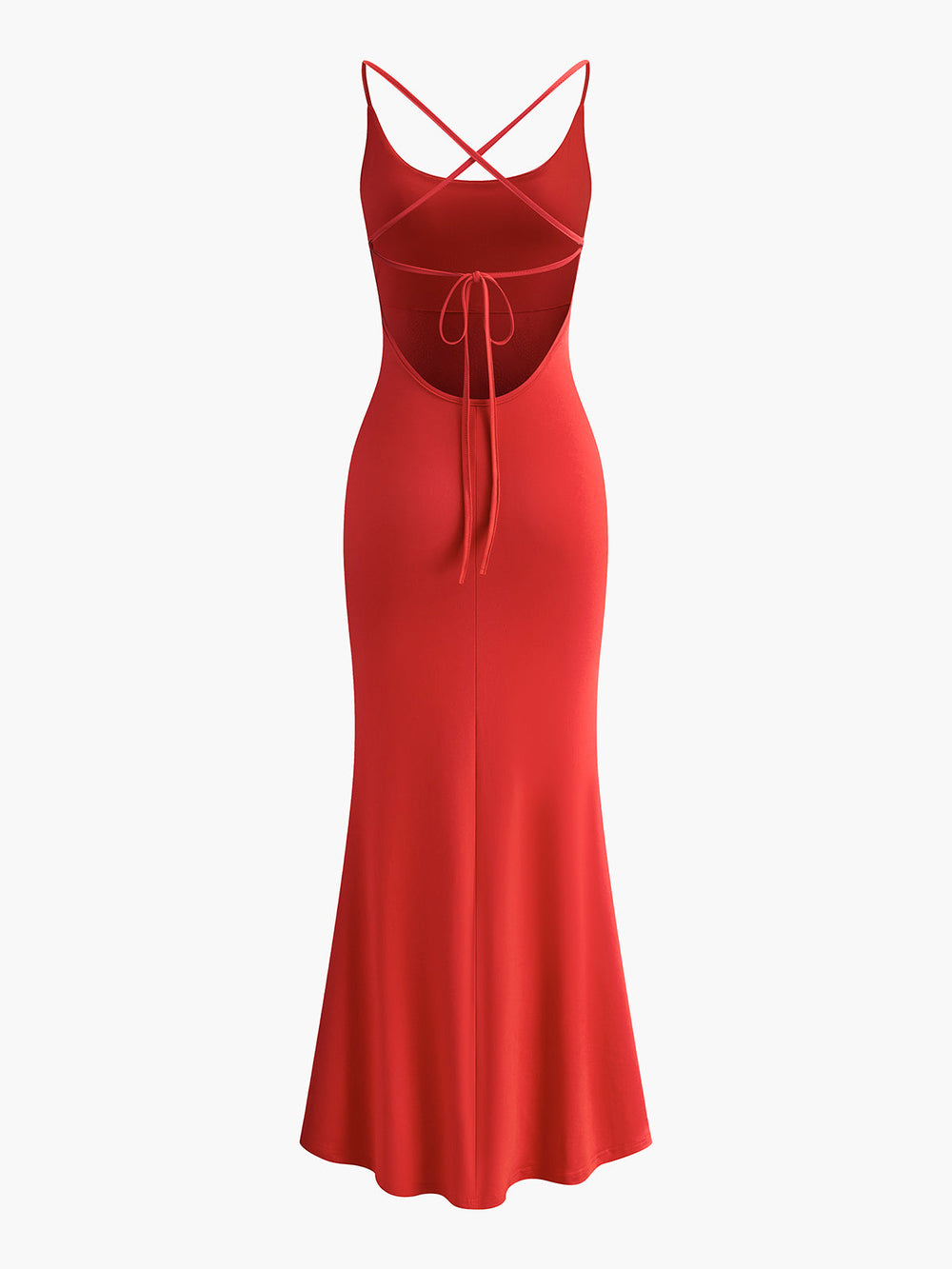 Ärmelloses Kleid mit gebundenem Rücken