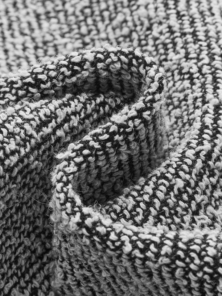 Texturierter Tweed Reißverschlussrock