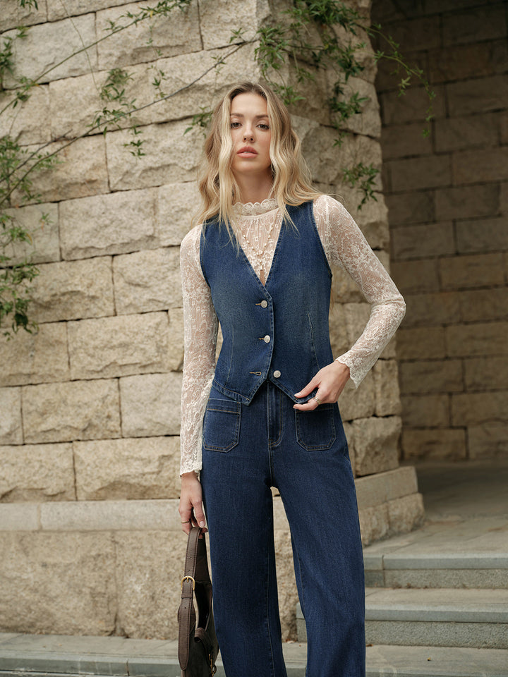 Denim Weste