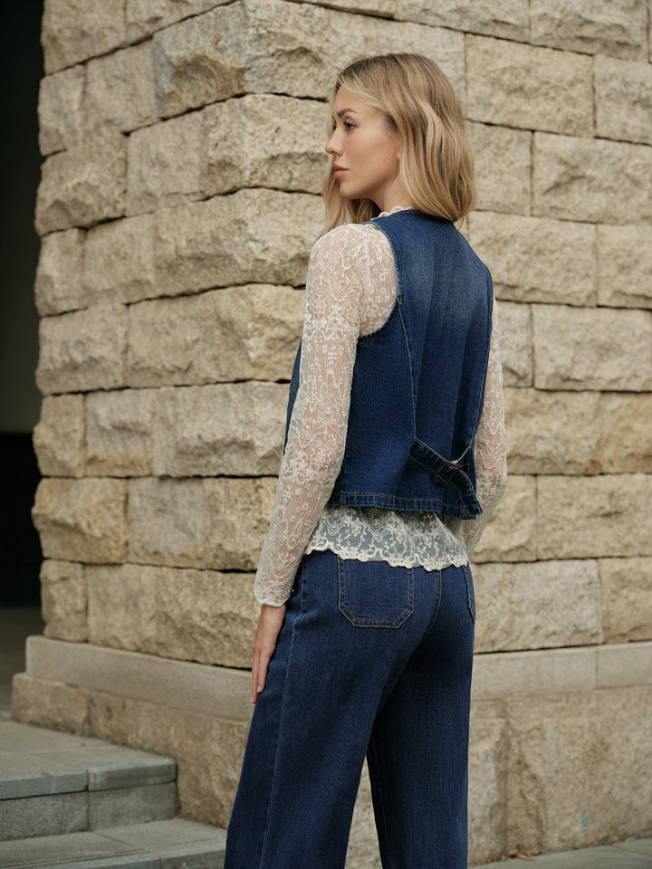 Denim Weste