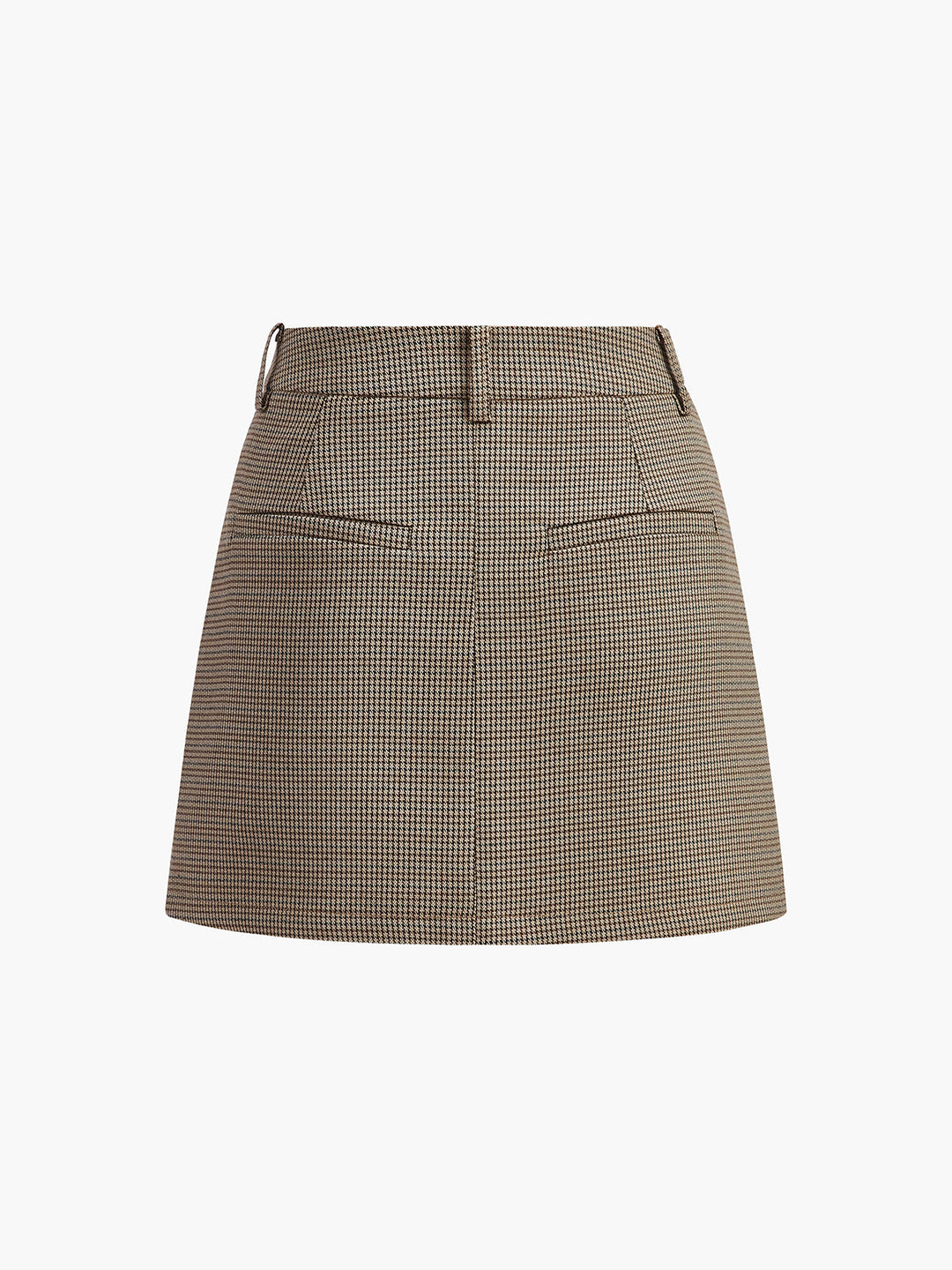 Plaid Falten Minirock mit Taschen
