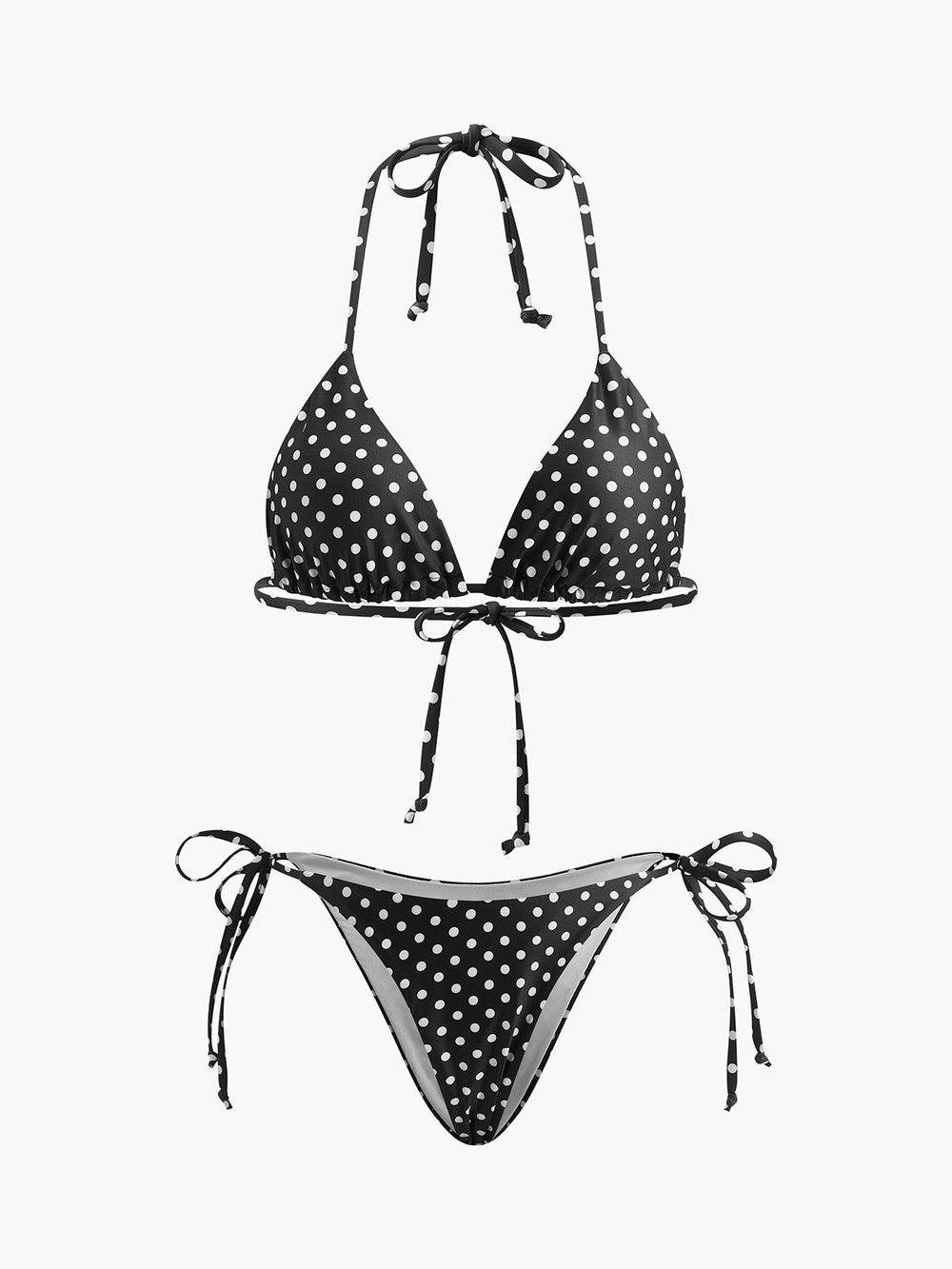 Polka Dot Gebundener Bikini Set