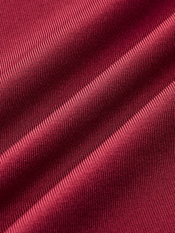 Plissiertes Sheer-Panel-T-Shirt