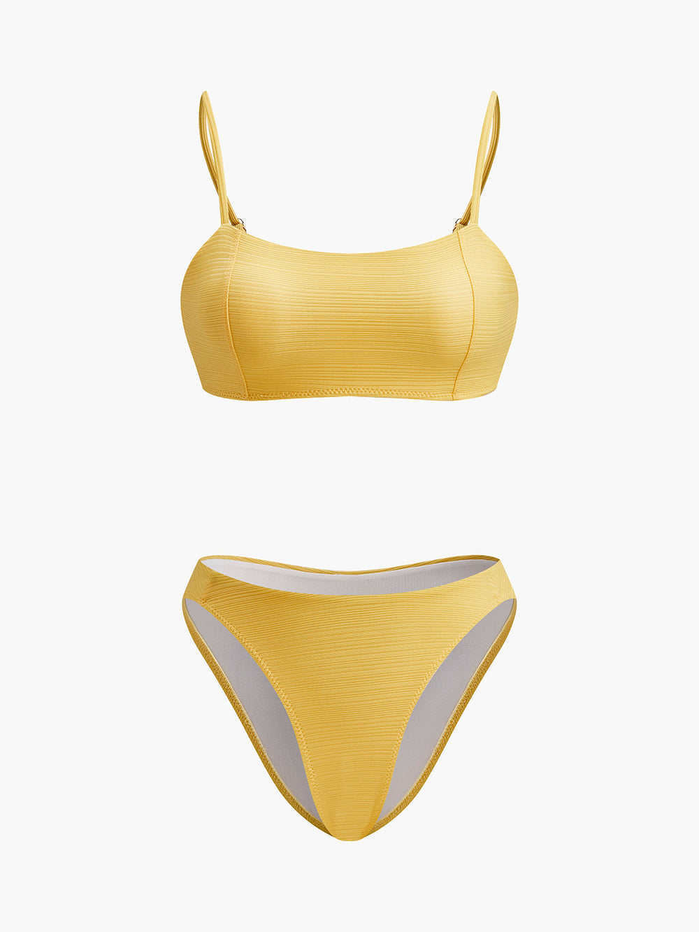 Texturierter Neckholder-Bikini