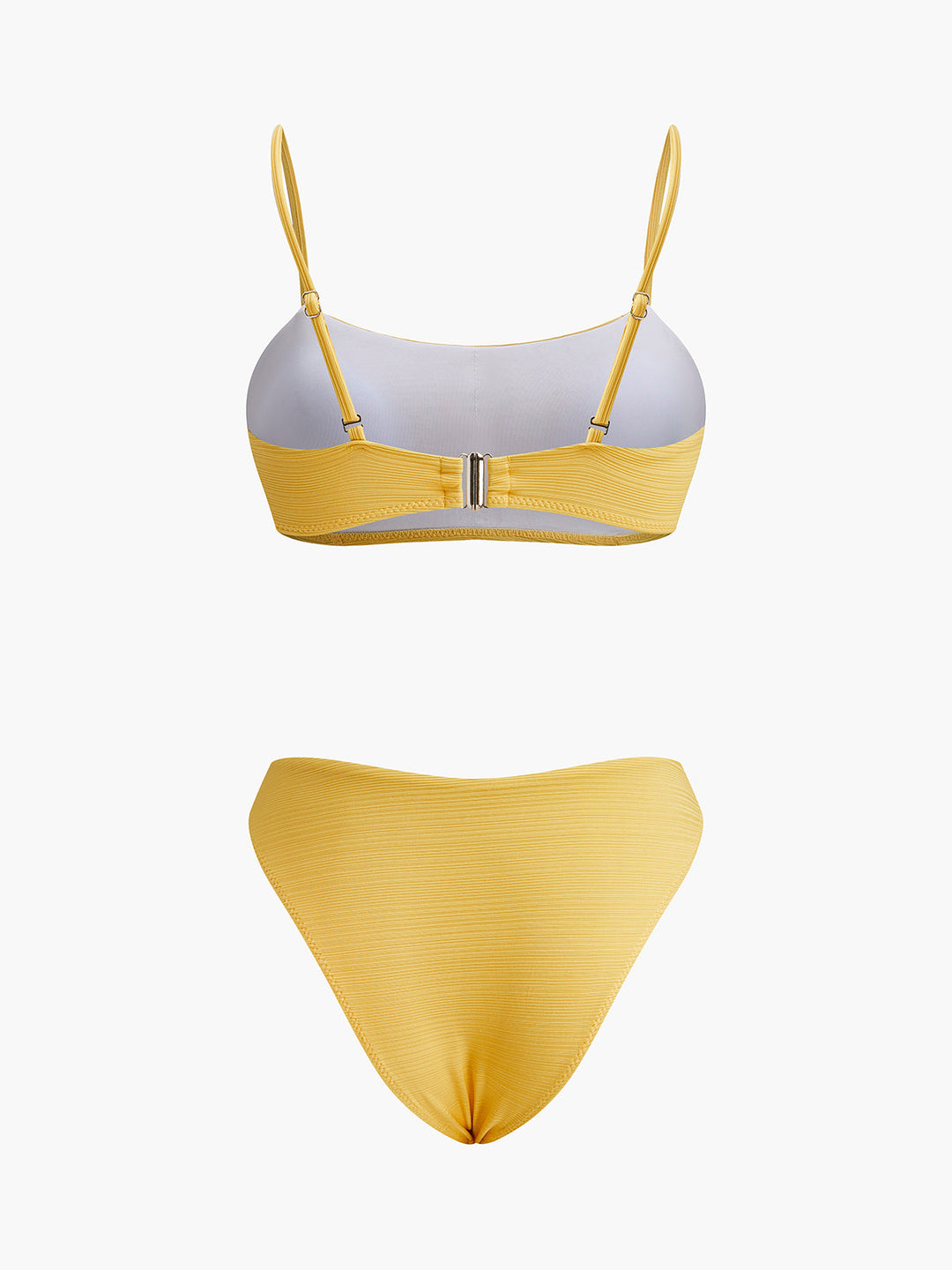 Texturierter Neckholder-Bikini