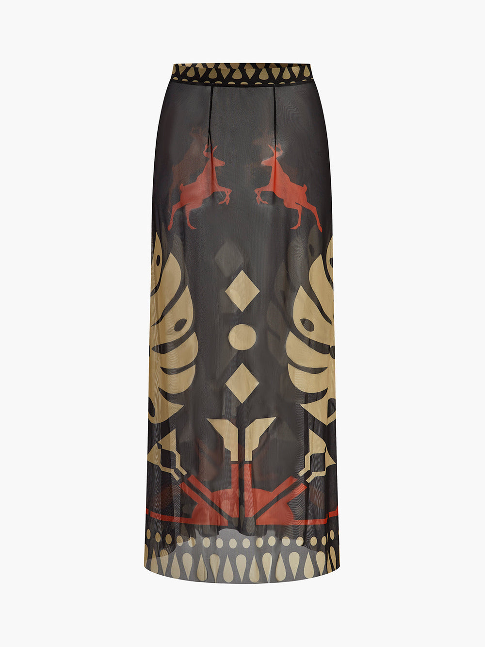 Bedruckter Sarong-Rock