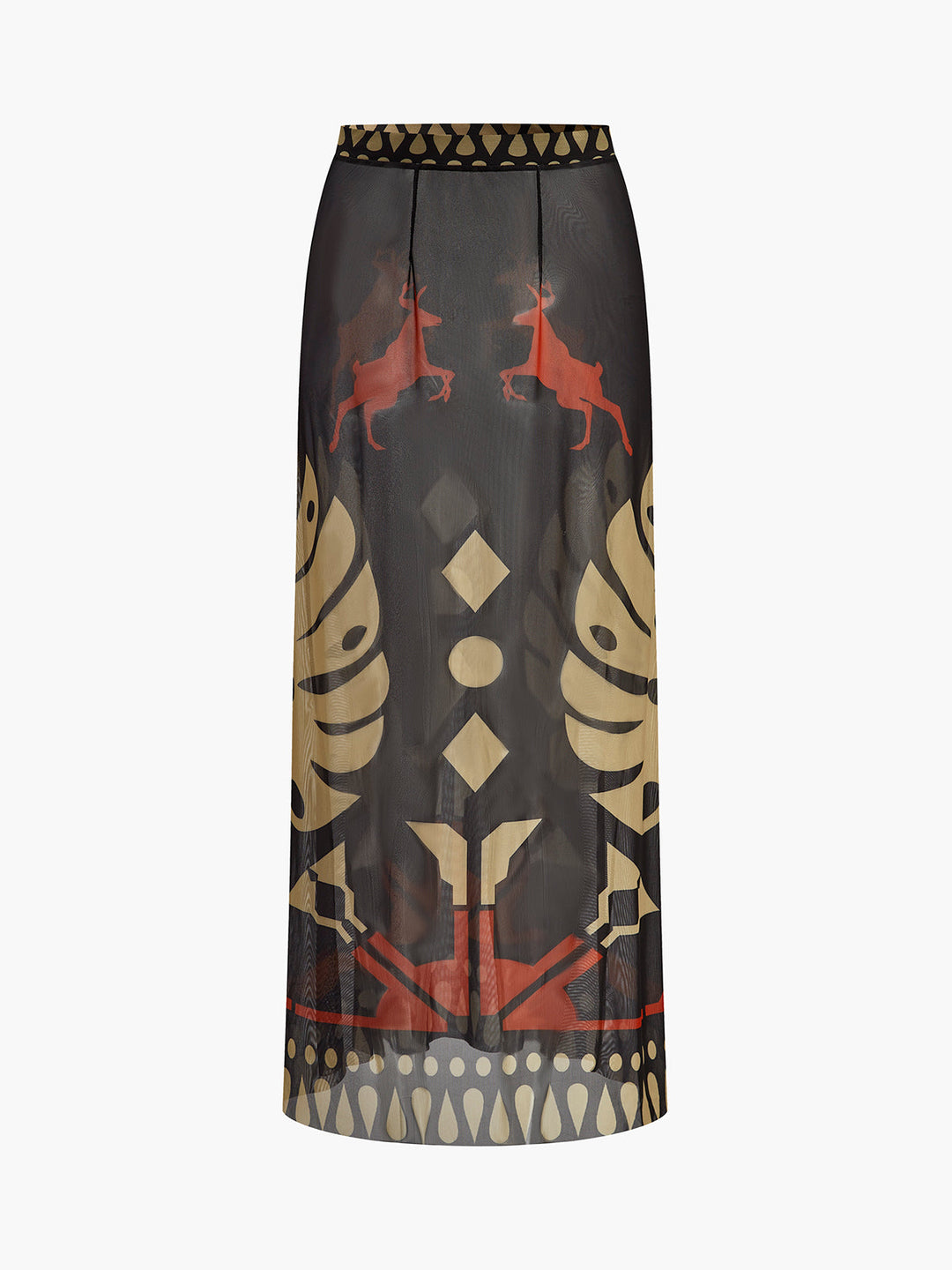 Bedruckter Sarong-Rock