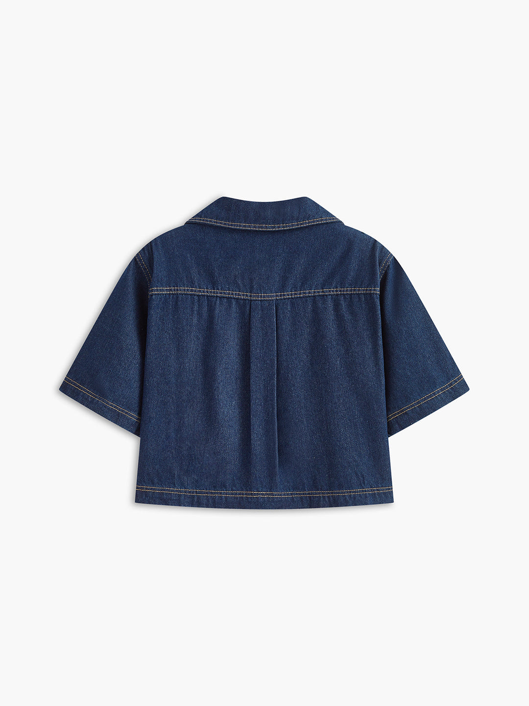 Denim-Shorts-Set mit Taschen-Detail