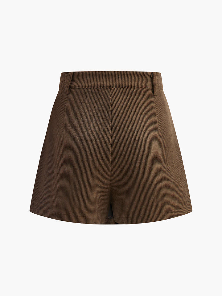 Cordhose mit Gürtel und Taschen