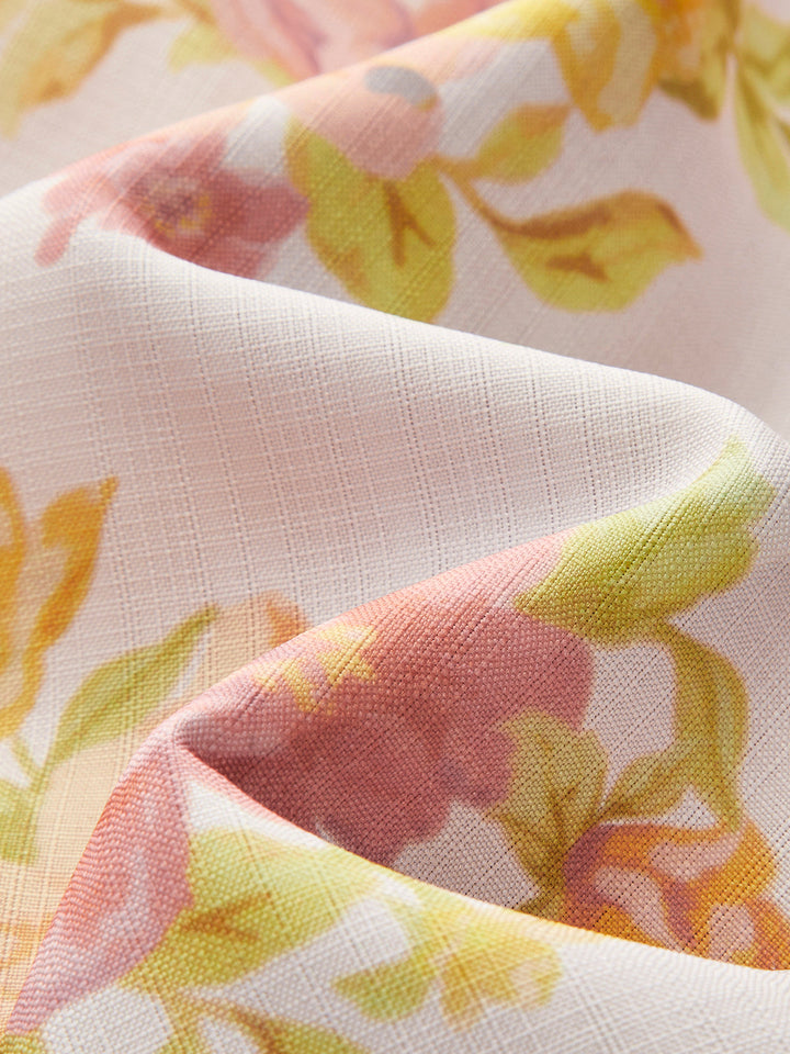 Kleid mit Blumenprint und Herz-Ausschnitt, ärmellos