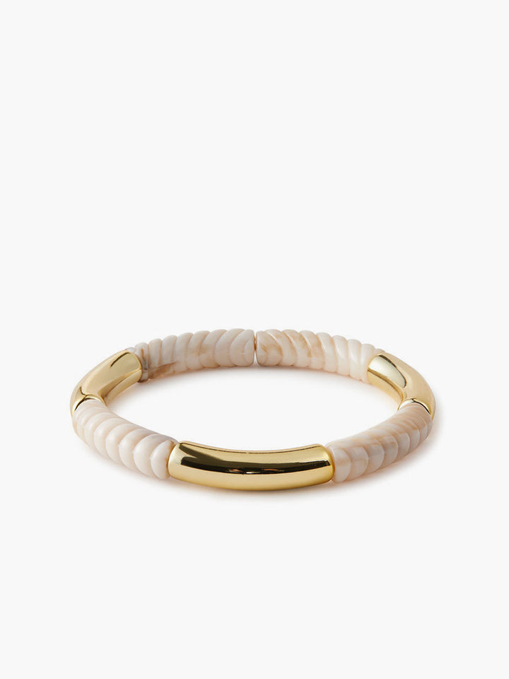 Goldene Schalen-Akzent-Armband