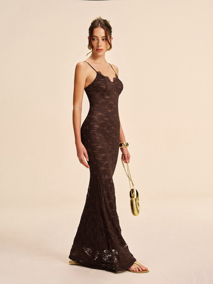 Elegantes Spitzen-Cami-Kleid