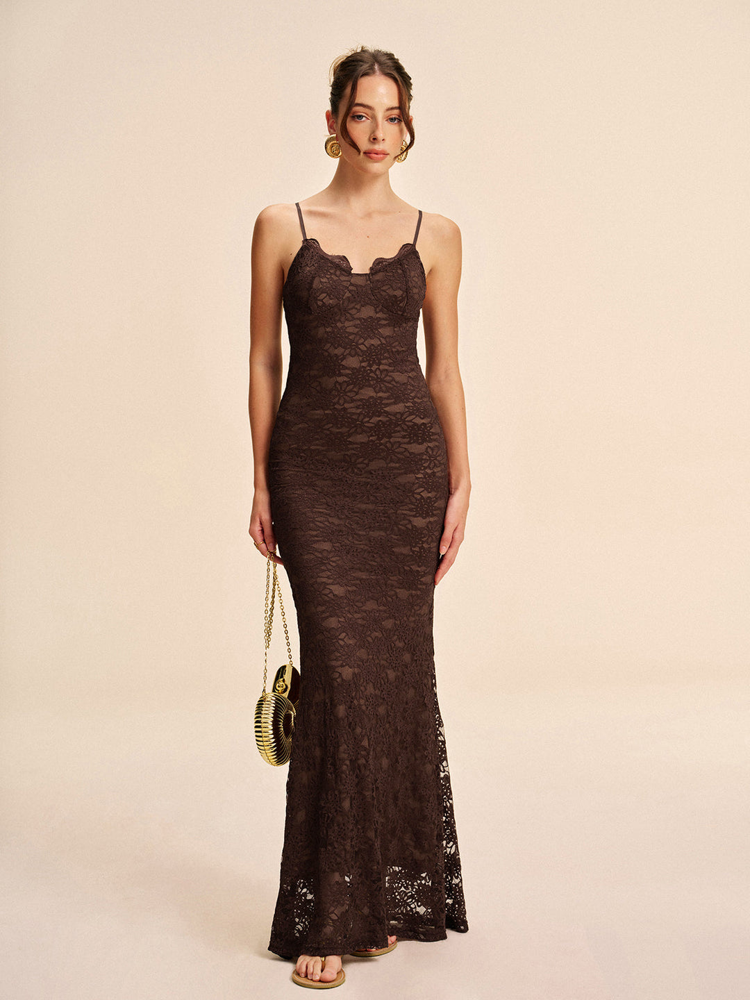 Elegantes Spitzen-Cami-Kleid