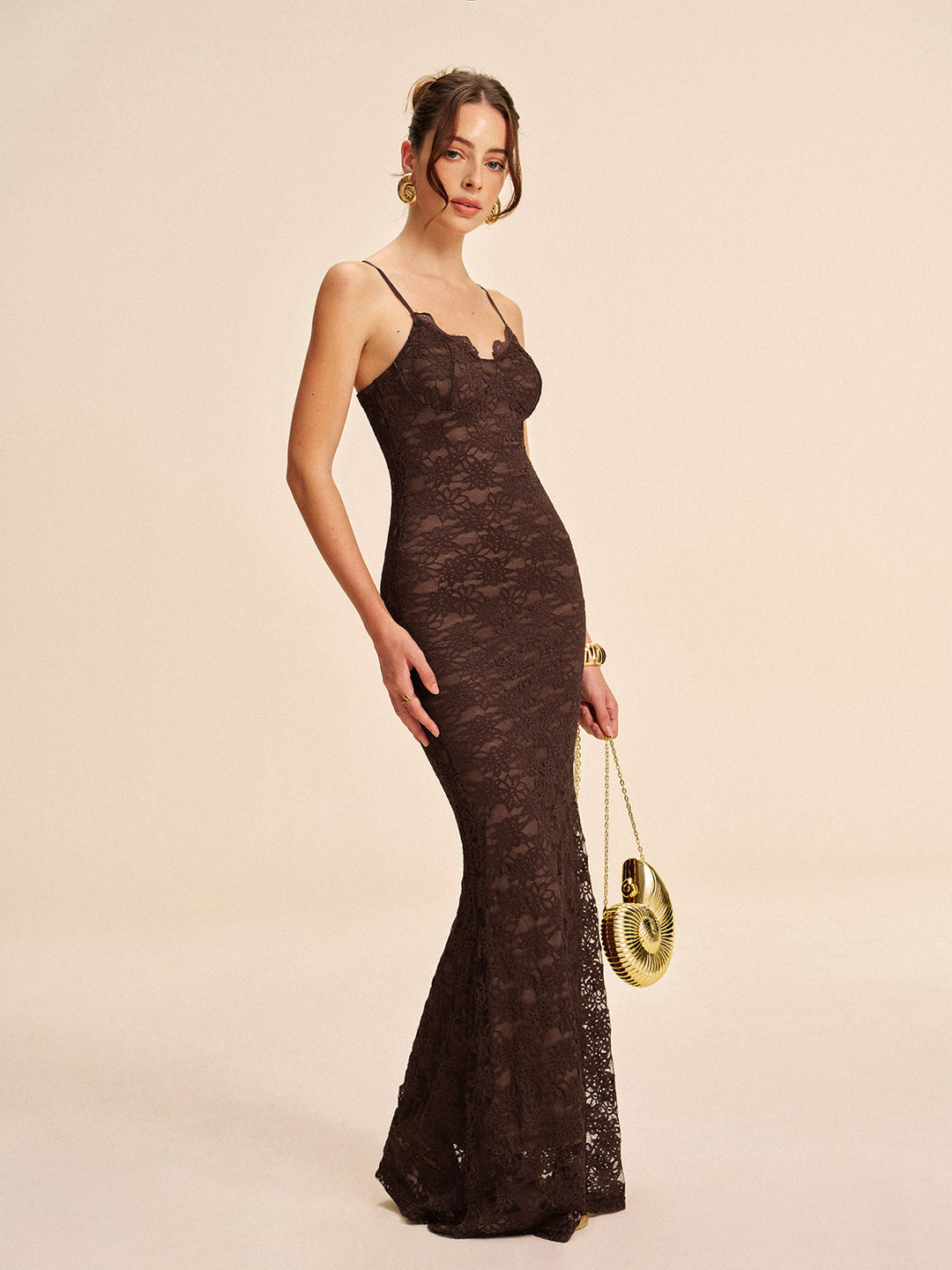Elegantes Spitzen-Cami-Kleid