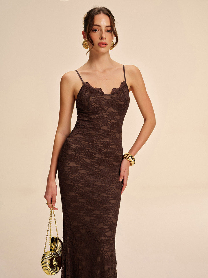 Elegantes Spitzen-Cami-Kleid