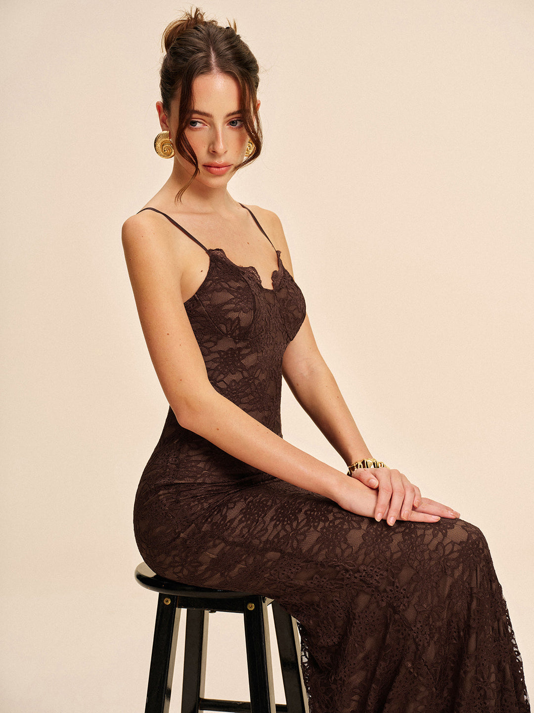 Elegantes Spitzen-Cami-Kleid