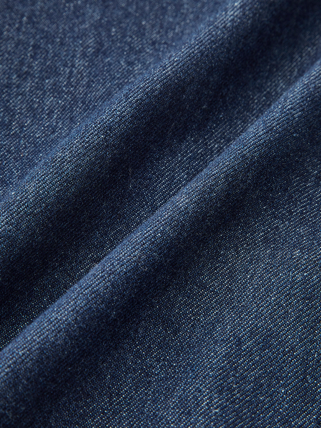 V-Ausschnitt Ärmelloses Knopf-Denimkleid